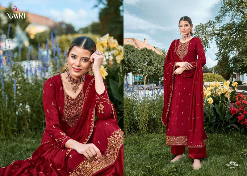 Naari Zuri Parampara Silk Heavy Embroidery Diamond Work Salwar Suit
