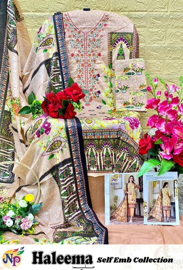 Nand Gopal Haleema Heavy Lawn Cotton Printed Exclusive Dailywear Salwar Suit