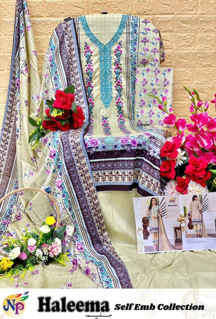 Nand Gopal Haleema Heavy Lawn Cotton Printed Exclusive Dailywear Salwar Suit