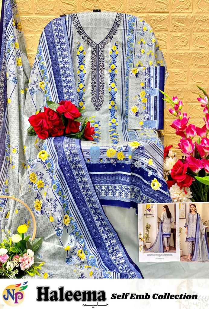 Nand Gopal Haleema Heavy Lawn Cotton Printed Exclusive Dailywear Salwar Suit