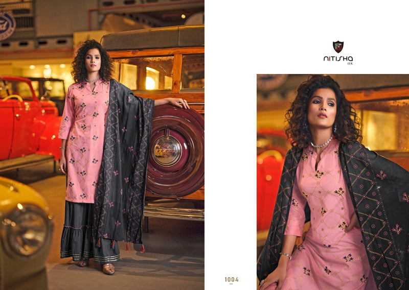 Nitisha Nx Chirmi Cambric Cotton Print With Work Fancy Kurti