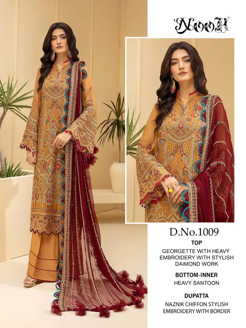 Noor Minhal Vol 3 Georgette With Heavy Embroidery Work Fancy Salwar Suit