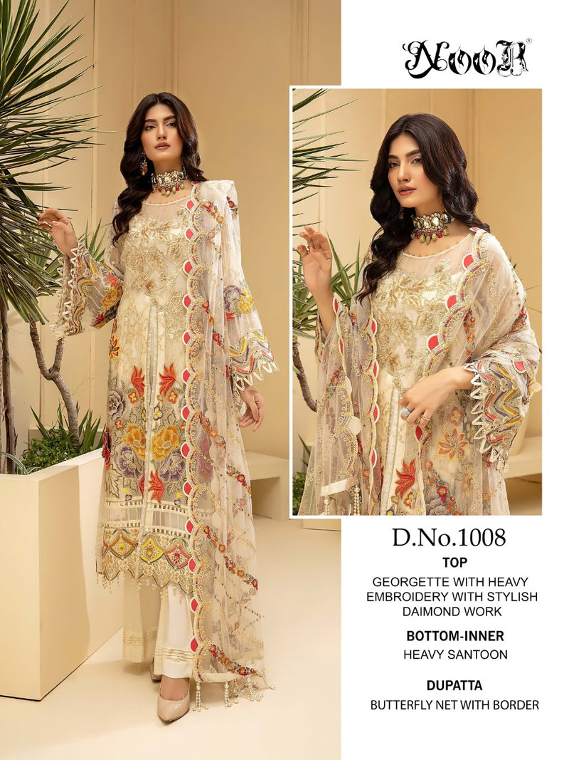 Noor Minhal Vol 3 Georgette With Heavy Embroidery Work Fancy Salwar Suit
