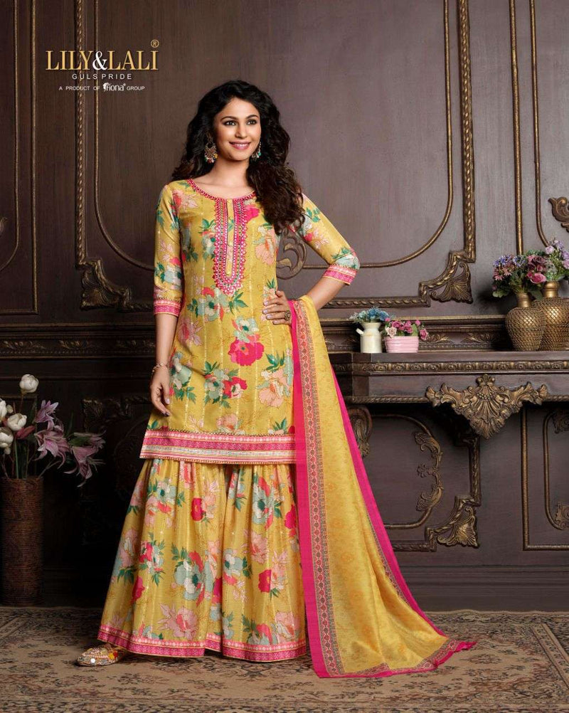 Lily & Lali Olivia Muslin Designer Party Wear Kurtis With Bottom & Dupatta