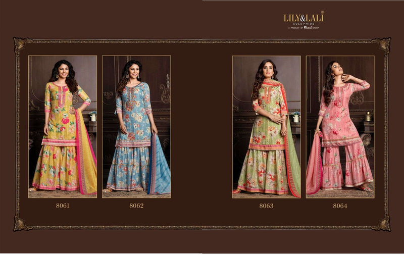 Lily & Lali Olivia Muslin Designer Party Wear Kurtis With Bottom & Dupatta