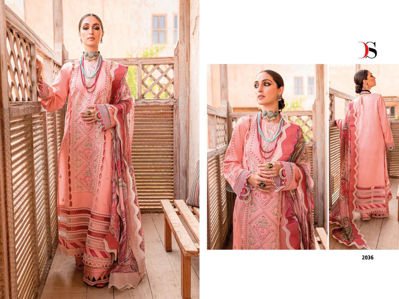 Deepsy Suits Firdous Ombre Nx Pure Cotton Heavy Self Embroidery Various Embroidery Patches Pakistani Salwar Suit