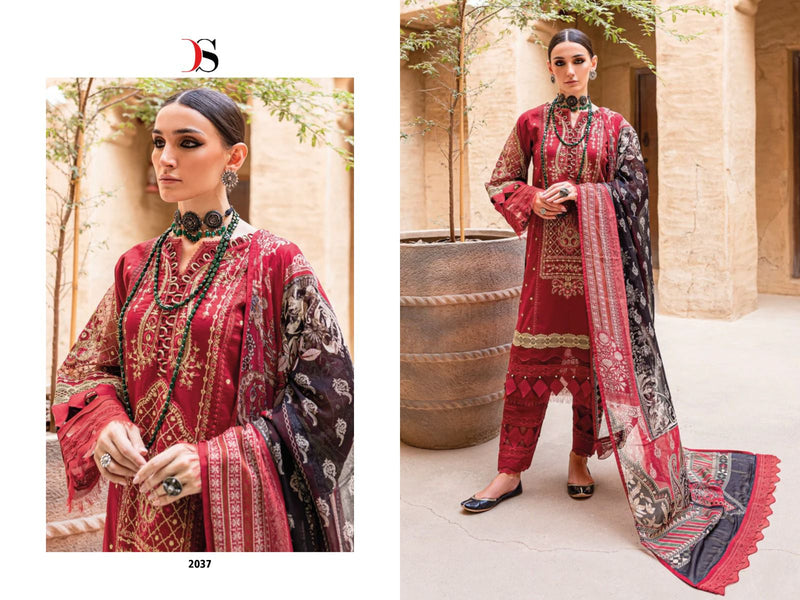 Deepsy Suits Firdous Ombre Nx Pure Cotton Heavy Self Embroidery Various Embroidery Patches Pakistani Salwar Suit