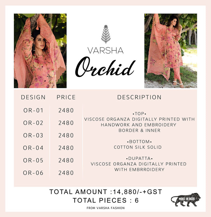 Varsha Orchid Viscose With Beautiful Work Stylish Designer Attractive Look Fancy Salwar Suit
