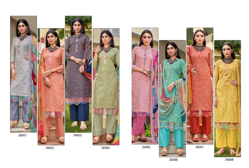 Rupali Fashion Oreo Jam Satin Printed With Heavy Embroidery Work stylish Designer Salwar suit