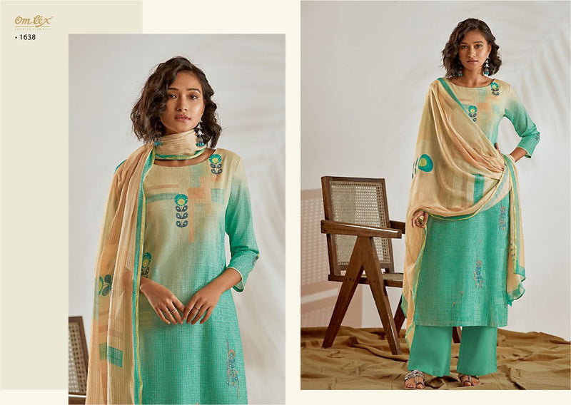 Omtex Karissa Lawn Cotton Digital Print Embroidered Handwork Salwar Suit