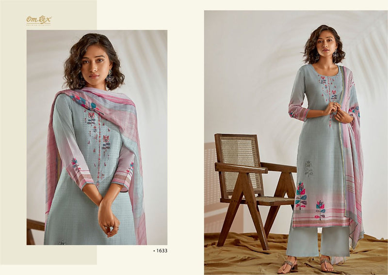 Omtex Karissa Lawn Cotton Digital Print Embroidered Handwork Salwar Suit