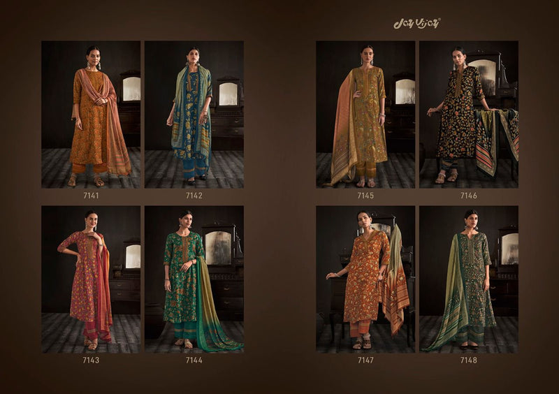 Jay Vijay Paisley Pashmina Printed With Heavy Embroidery Work Stylish Designer Attractive Look Salwar Kameez