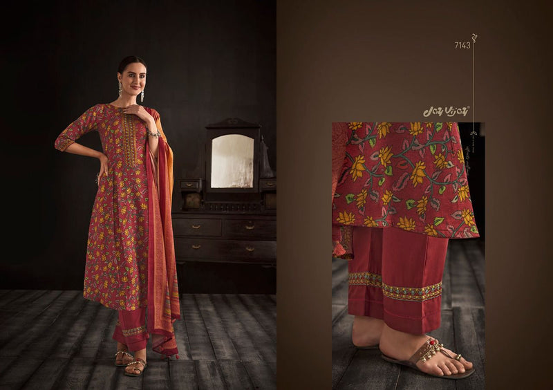 Jay Vijay Paisley Pashmina Printed With Heavy Embroidery Work Stylish Designer Attractive Look Salwar Kameez