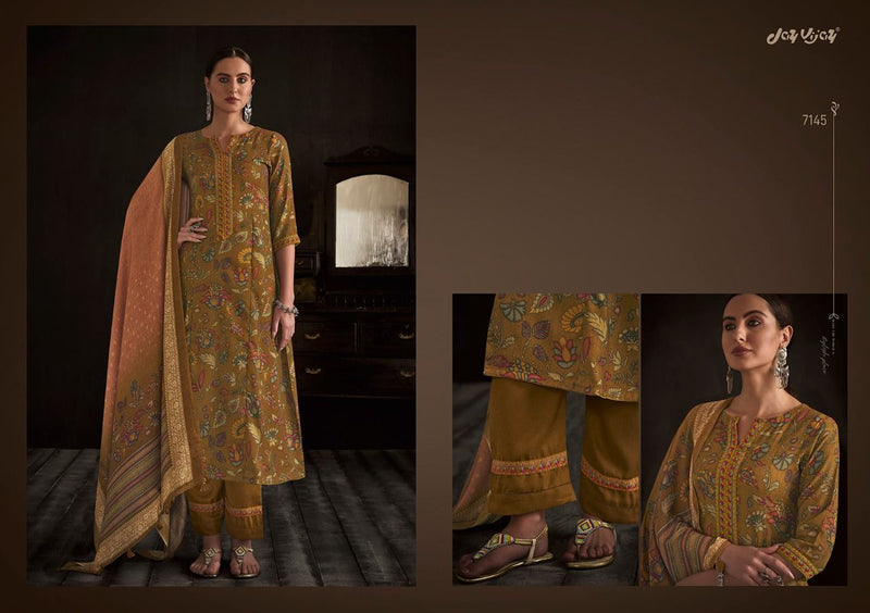 Jay Vijay Paisley Pashmina Printed With Heavy Embroidery Work Stylish Designer Attractive Look Salwar Kameez