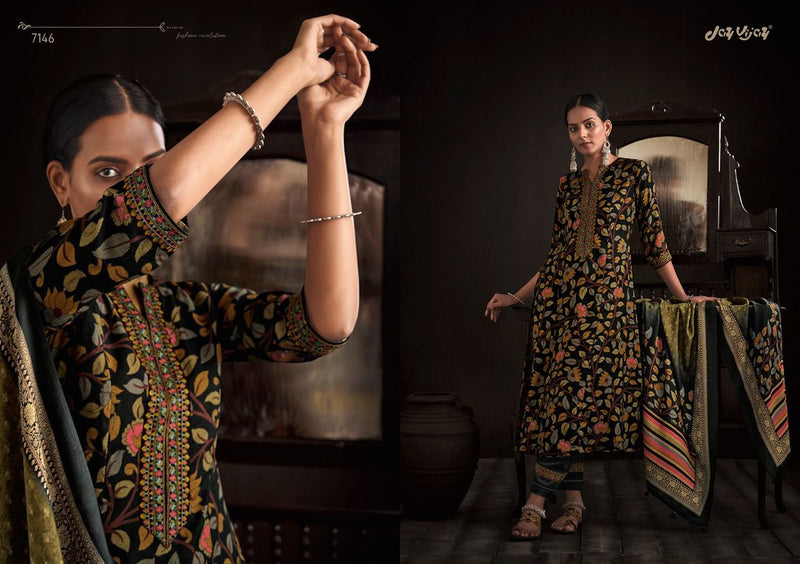 Jay Vijay Paisley Pashmina Printed With Heavy Embroidery Work Stylish Designer Attractive Look Salwar Kameez