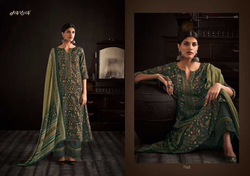 Jay Vijay Paisley Pashmina Printed With Heavy Embroidery Work Stylish Designer Attractive Look Salwar Kameez