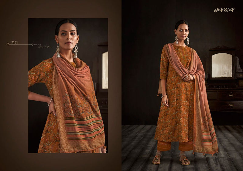 Jay Vijay Paisley Pashmina Printed With Heavy Embroidery Work Stylish Designer Attractive Look Salwar Kameez
