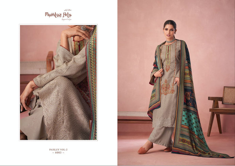 Mumtaz Paisley Vol 2 Pashmina With Heavy Embroidery Work Stylish Designer Casual Look Salwar Kameez