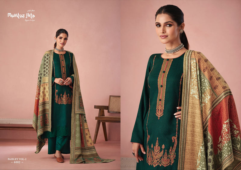 Mumtaz Paisley Vol 2 Pashmina With Heavy Embroidery Work Stylish Designer Casual Look Salwar Kameez