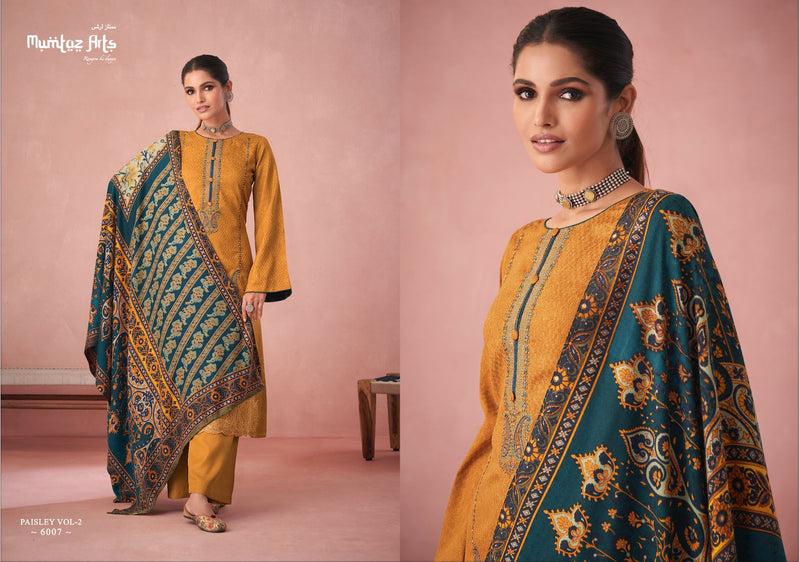 Mumtaz Paisley Vol 2 Pashmina With Heavy Embroidery Work Stylish Designer Casual Look Salwar Kameez
