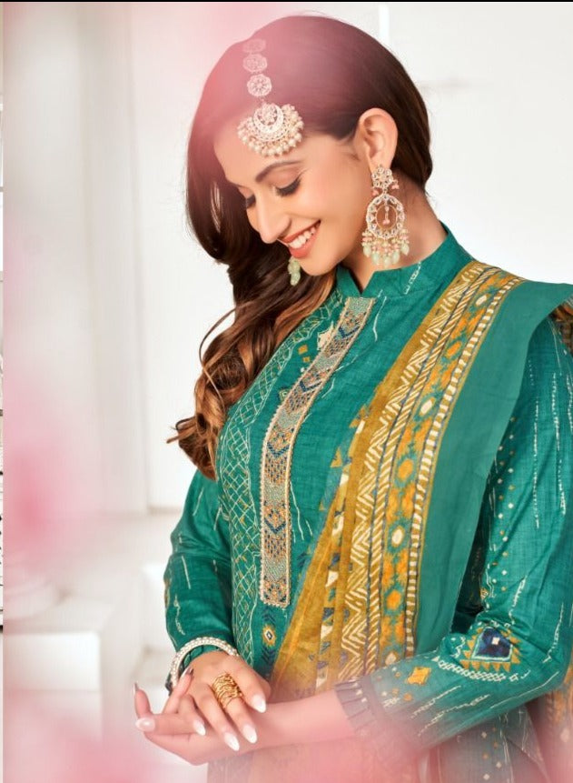 Pakiza Prints Vol 7 Cambric Cotton Designer Party Wear Salwar Suits