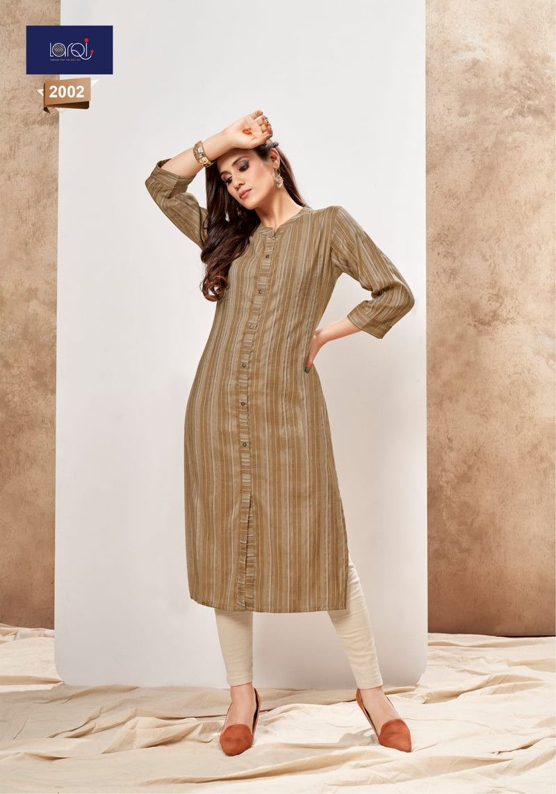 Suryajyoti Larqi Pakiza Vol 2 Rayon Casual Office Wear Kurtis With Hand Weaving