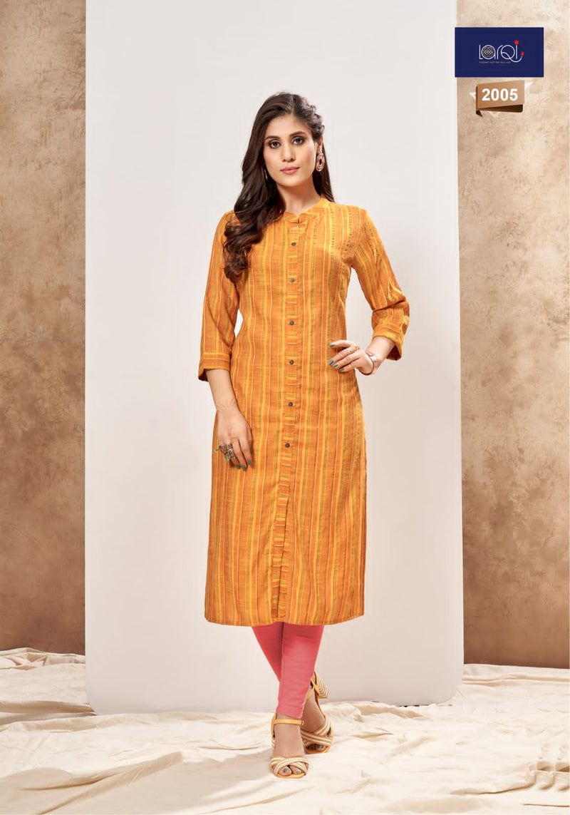 Suryajyoti Larqi Pakiza Vol 2 Rayon Casual Office Wear Kurtis With Hand Weaving