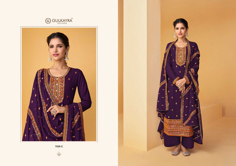 Gulkayra Designer Palak Georgette Party Wear Fancy Salwar Suits