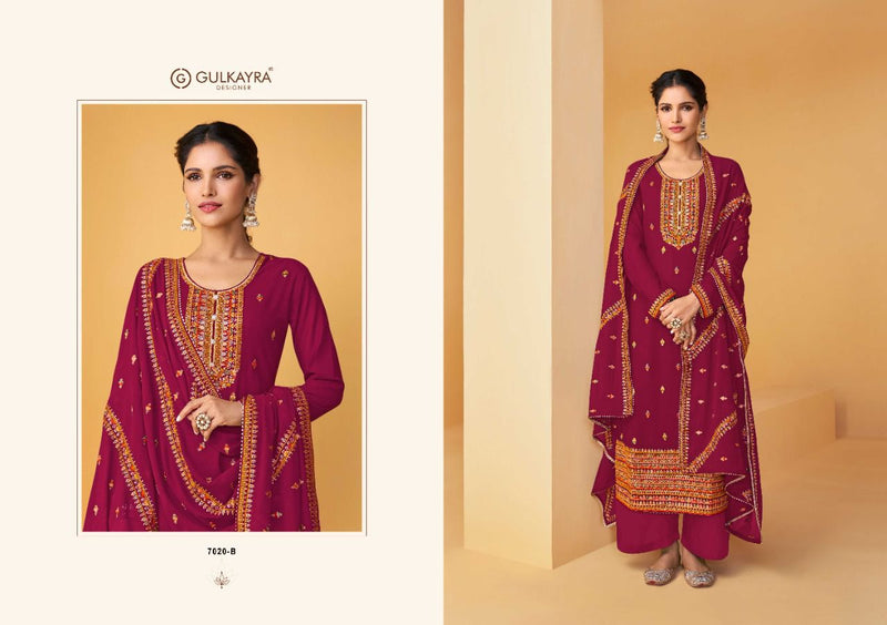 Gulkayra Designer Palak Georgette Party Wear Fancy Salwar Suits