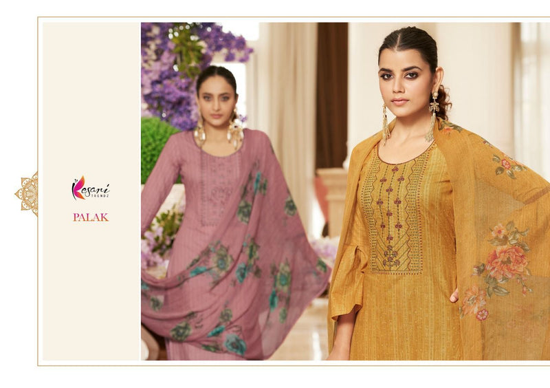 Kesari Trendz Palak Cambric Cotton Designer Festive Wear Salwar Suits