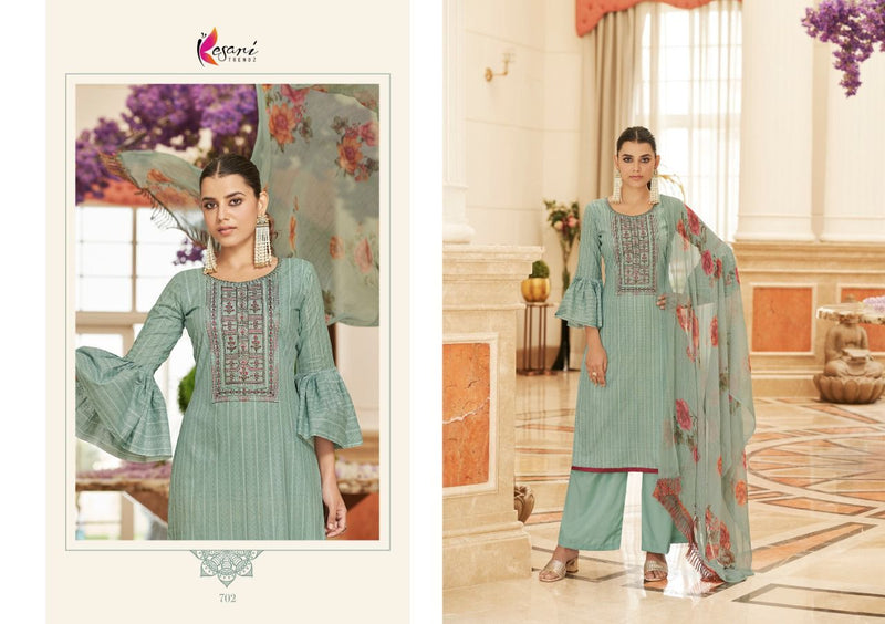 Kesari Trendz Palak Cambric Cotton Designer Festive Wear Salwar Suits