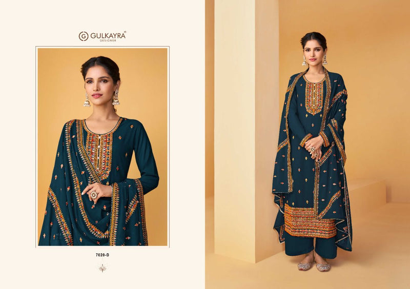 Gulkayra Designer Palak Georgette Party Wear Fancy Salwar Suits