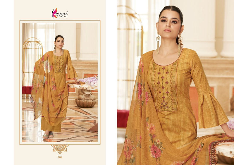 Kesari Trendz Palak Cambric Cotton Designer Festive Wear Salwar Suits