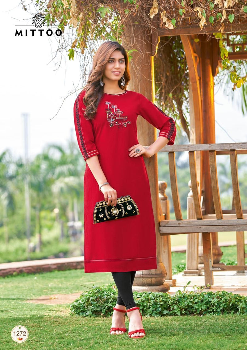 Mittoo Palak Vol 31 Rayon Designer Party Wear Fancy Kurtis