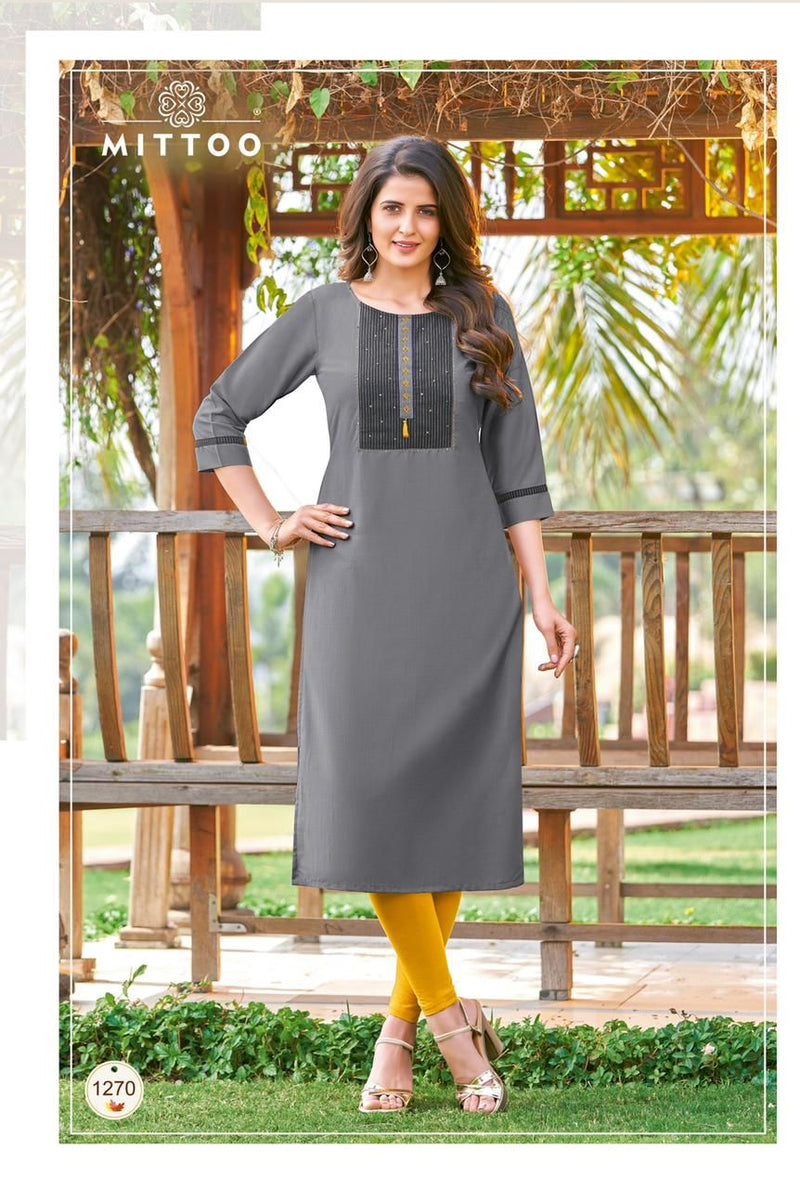 Mittoo Palak Vol 31 Rayon Designer Party Wear Fancy Kurtis
