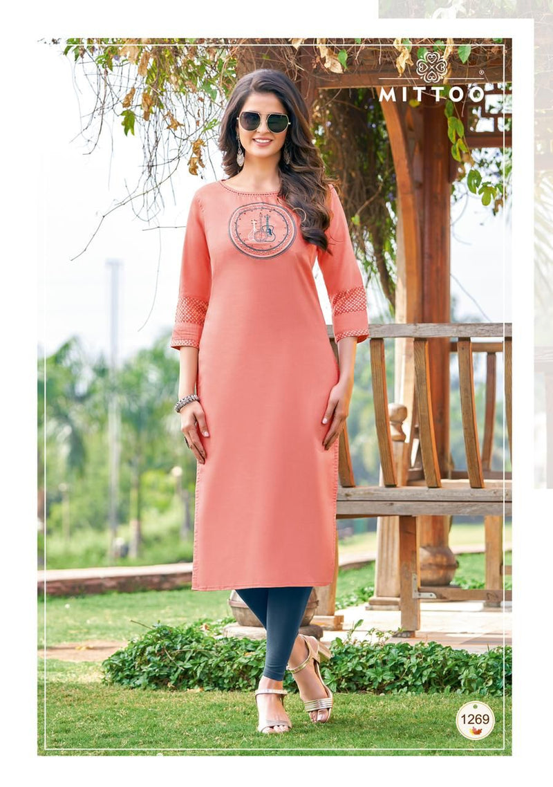 Mittoo Palak Vol 31 Rayon Designer Party Wear Fancy Kurtis