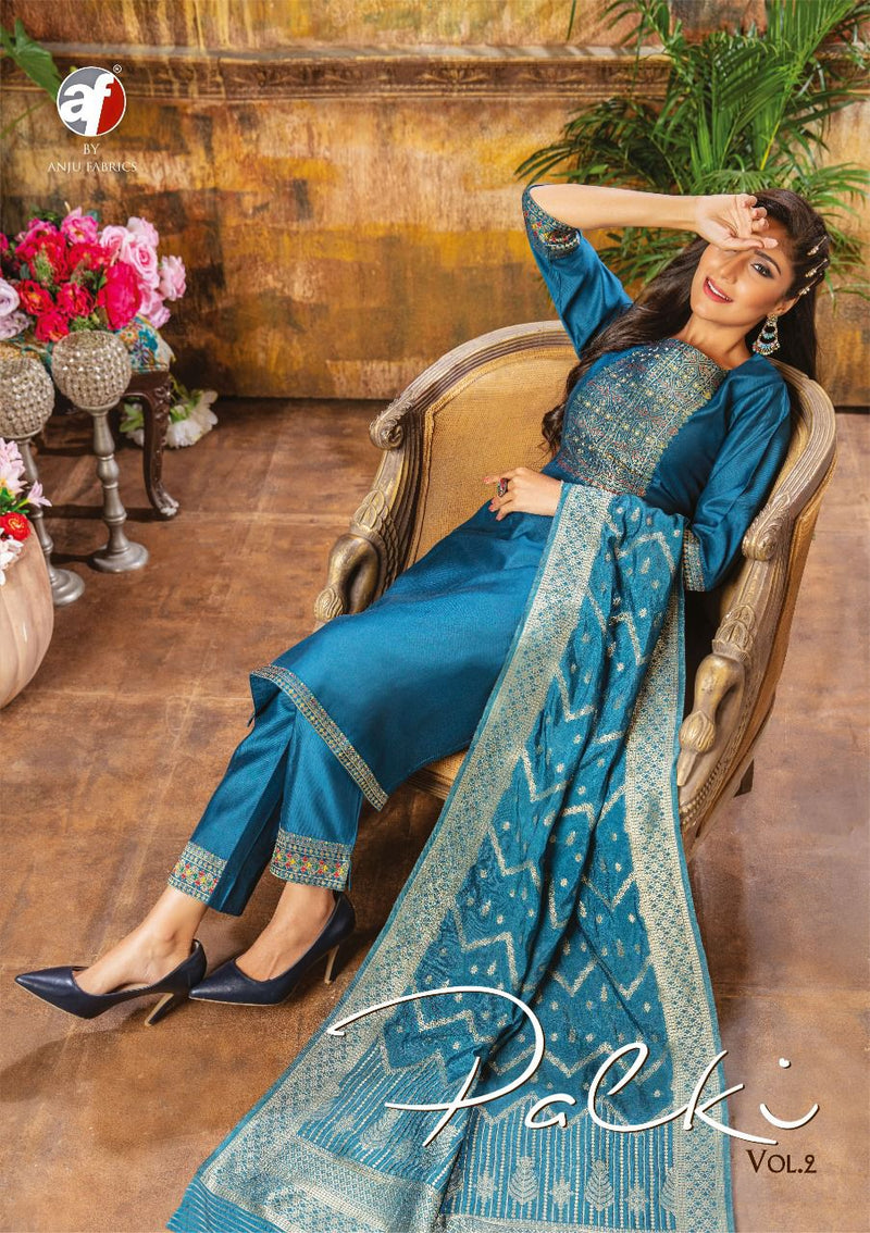 Anju Fabs Palki Vol 2 Viscose With Heavy Beautiful Embroidery Work Stylish Designer Fancy Kurti