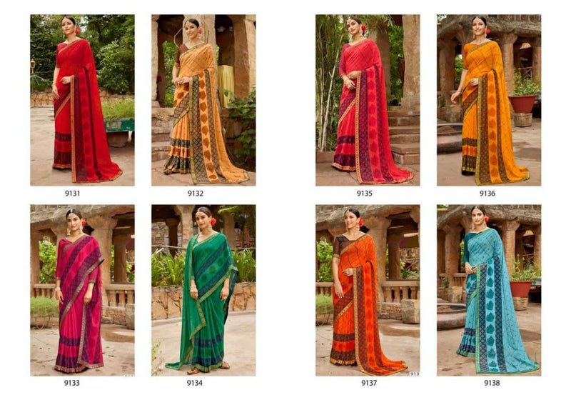 5D Designer Panchi Vol 3 Georgette Fancy Sarees