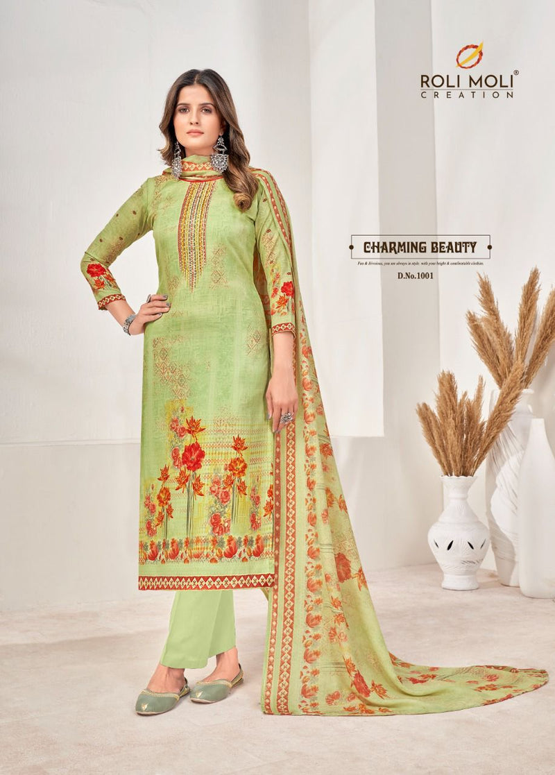 Roli Moli Creation Pandora Cotton Fancy Printed Festive Wear Salwar Suits
