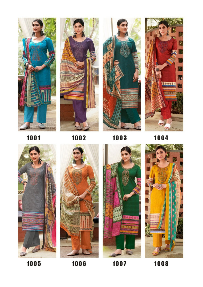 Yashika Panghat Pure Cotton With Beautiful Work Stylish Designer Festive Wear Salwar Suit