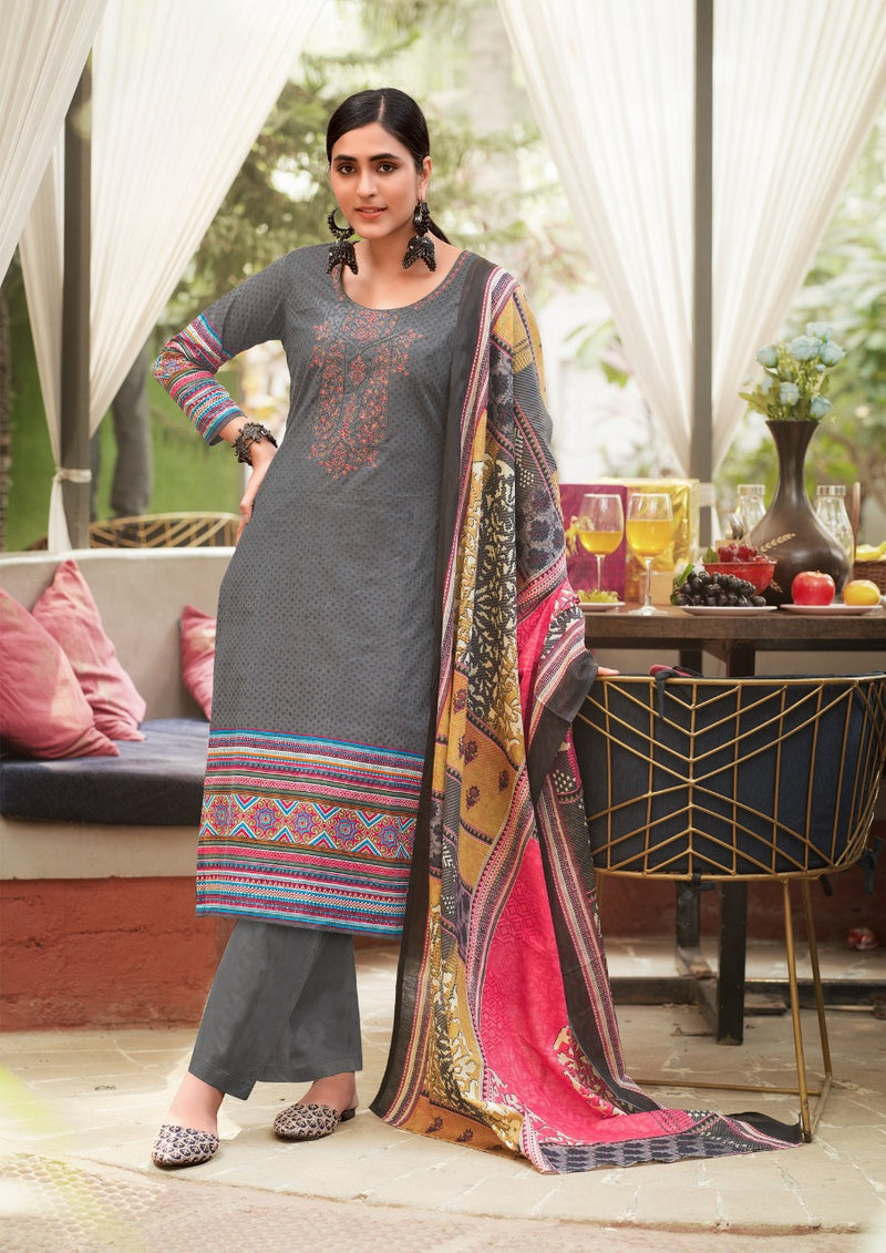 Yashika Panghat Pure Cotton With Beautiful Work Stylish Designer Festive Wear Salwar Suit
