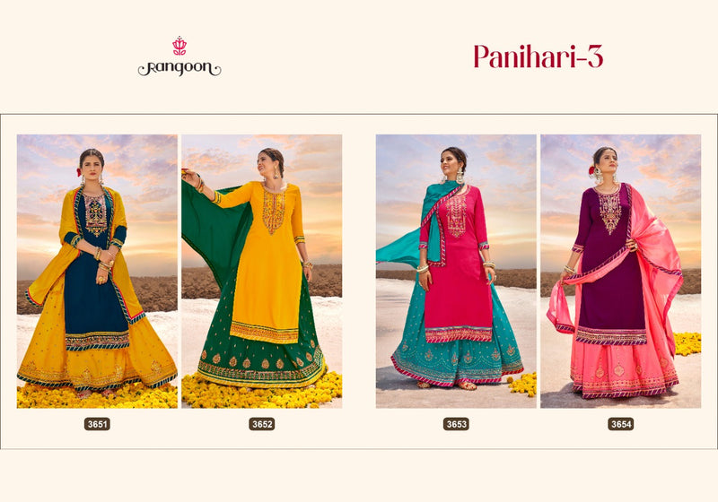 Rangoon Panihari Vol 3 Rayon With Embroidery Work stylish Designer Festive Wear Long Kurti