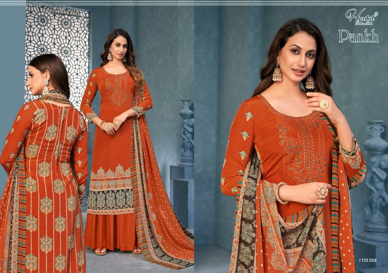 Harshit Fashion Pankh Cambric Cotton With Embroidery Work Stylish Designer Casual Look Salwar Kameez