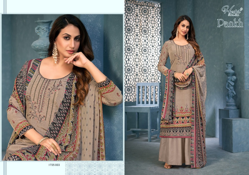 Harshit Fashion Pankh Cambric Cotton With Embroidery Work Stylish Designer Casual Look Salwar Kameez