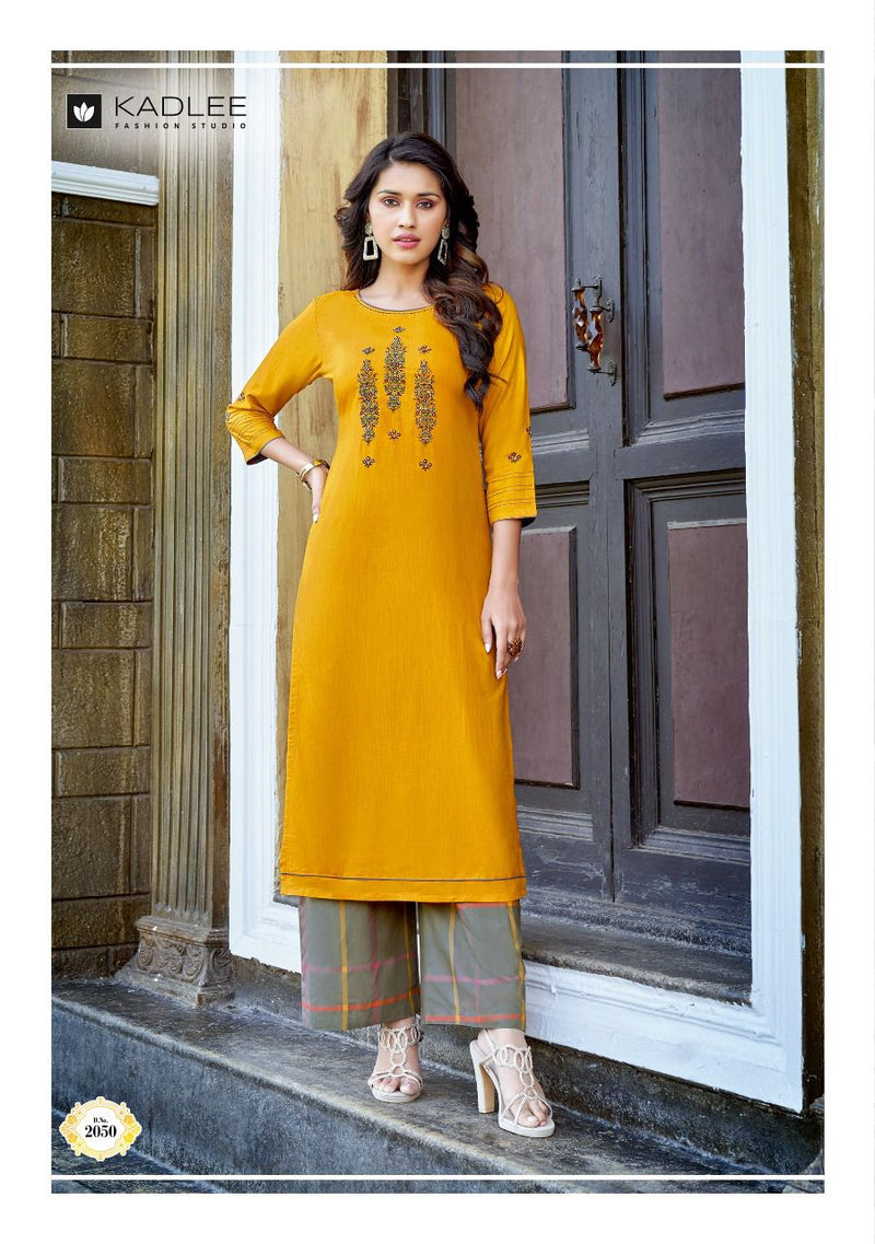 Kadlee Fashion Pamkh Vol 7 Rayon With Heavy Embroidery Work Stylish Designer Attractive Look Kurti