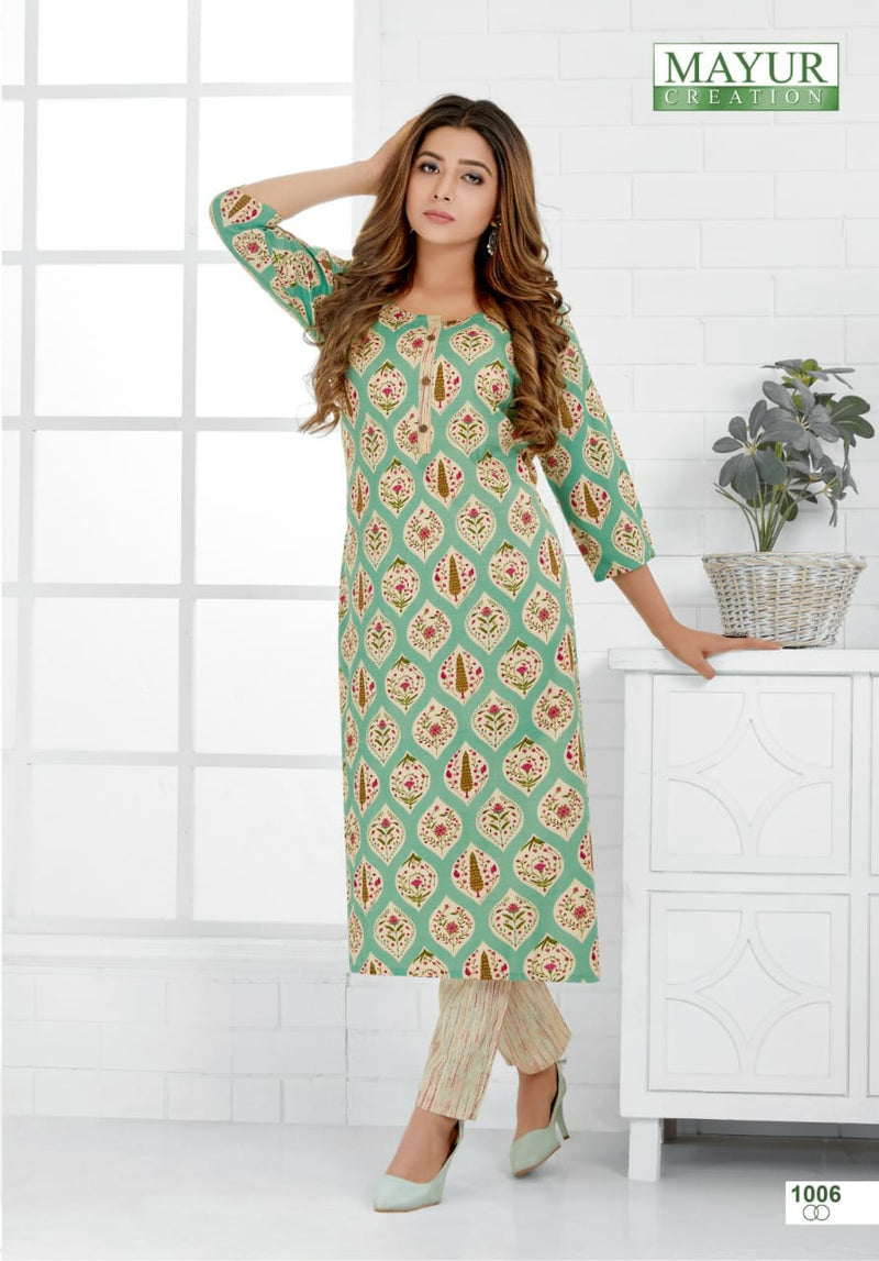 Mayur Creation Pankhi Vol 1 Printed Cotton Daily Wear Kurti