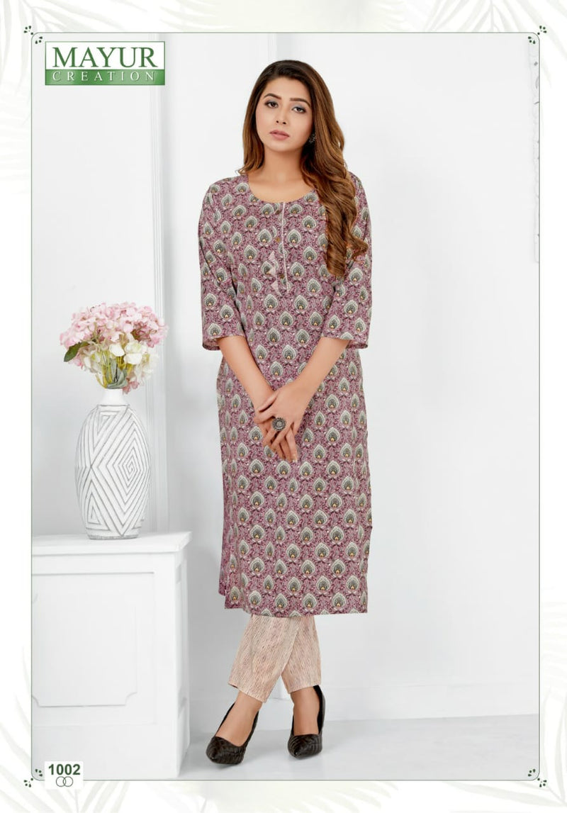 Mayur Creation Pankhi Vol 1 Printed Cotton Daily Wear Kurti