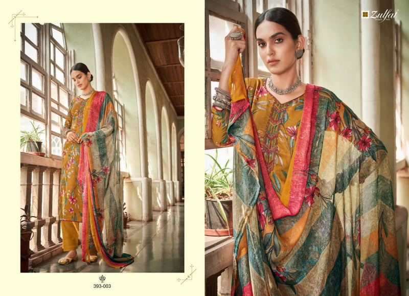 Zulfat Designer Pankhudi Jam Cotton With Heavy Embroidery Work Stylish Designer Party Wear Salwar Suit