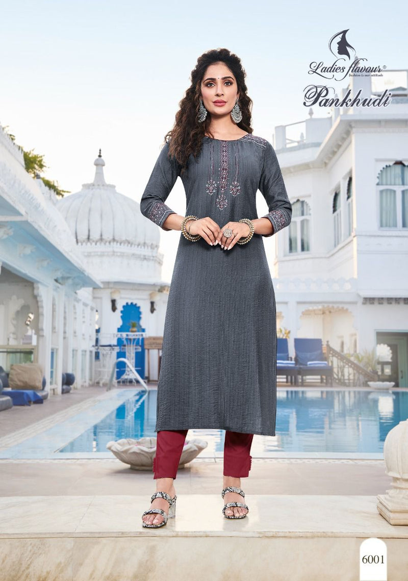 Ladies Flavour Pankhudi Viscose Fancy Designer Party Wear Kurtis