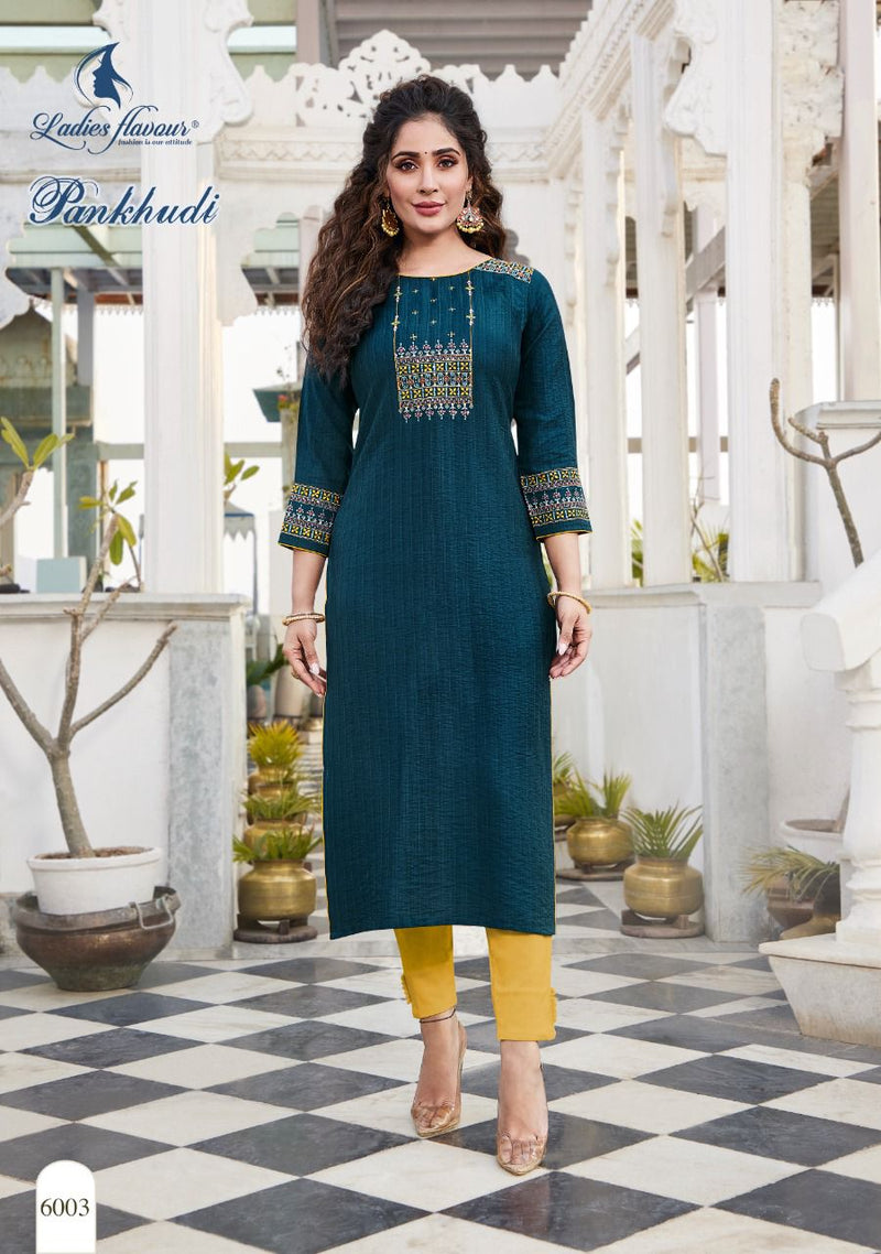 Ladies Flavour Pankhudi Viscose Fancy Designer Party Wear Kurtis